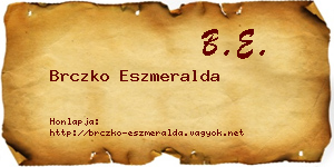 Brczko Eszmeralda névjegykártya